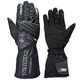 [TAICHI] RSタイチ(RS バイク 電熱グローブ 秋冬 防水 防寒 保温 タッチパネル対応 プロテクター内蔵 e-HEAT グローブ RST656 BLACK M