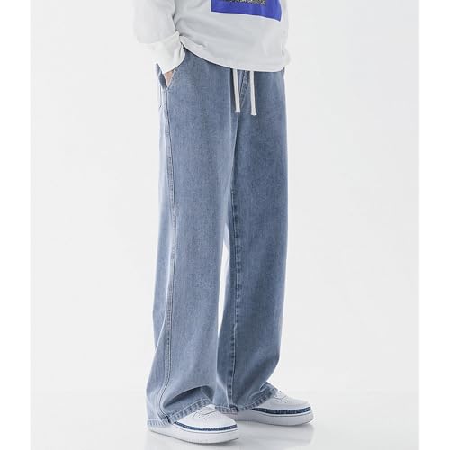 Maiyifu-GJ Men's Baggy Wide Leg Jeans Relaxed Fit Streetwear Hip Hop Denim Pants Casual Loose Jean Trousers2