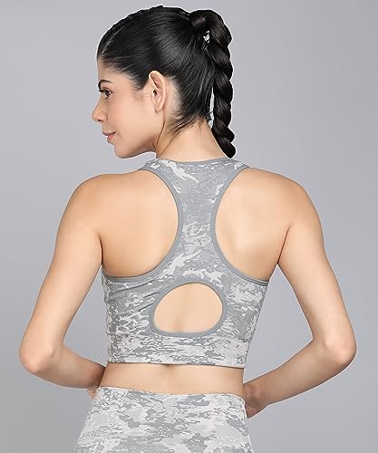 Image of Kobo Medium Impact Slip on Everyday Sports Bra for Women - Lightly-Padded, Non-Wired & High Coverage | Lined Cups with Removable Inserts (Imported)