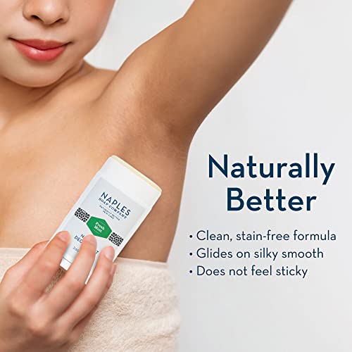 Naples Soap Company Natural Deodorant For Women And Men – Long-Lasting, Stain-Free Formula Prevents Odor-Causing Bacteria – Aluminum, Baking Soda, Talc-Free, Safe For Sensitive Skin, Fresh Mint, 2.65Oz #TOP6