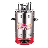 NO BRAND Asador de Vertical Giratorio, Parrilla de Barbacoa Eléctrica Inteligente Máquina de Kebab Giratoria Automática Sin Humo Encimera de Acero Inoxidable Kabob Grill, 1400W - 6/8/10 Cuerdas