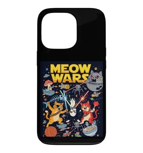 Funny Space Cats, Space Cats Illustration Graphic Cartoon �X�}�z�P�[�X iPhone 13 Pro �p