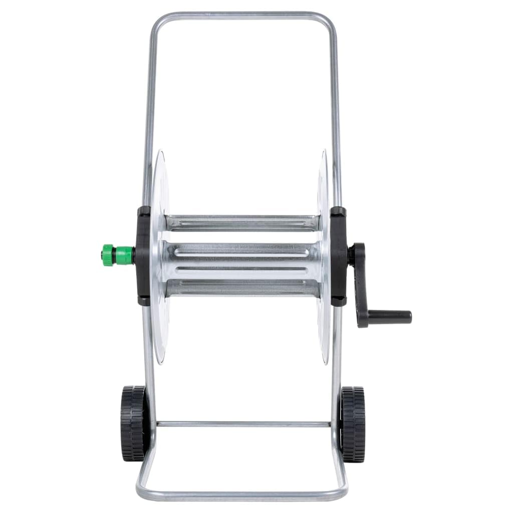 vidaXL Chariot pour enrouleur de tuyau de 80 m 1/2" ou 50 m 3/4" acier, enrouleur de tuyau d’eau, chariot de tuyau avec roues, enrouleur de tuyau sur roues