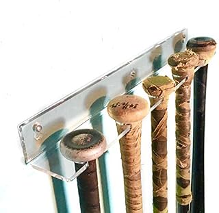 Cypress Sunrise Baseball Bat Display Hanger for 5 Bats or Balls - Vertical