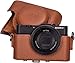 XEVN for Sony rx100 case,for Sony rx100 vi case,dsc-rx100 Mark ii,dsc-rx100 iii.dsc-rx100 iv,dsc-rx100 v RX100 VII m6 5a m3 Protective Leather Camera Case Bag with Camera Shoulder Strap