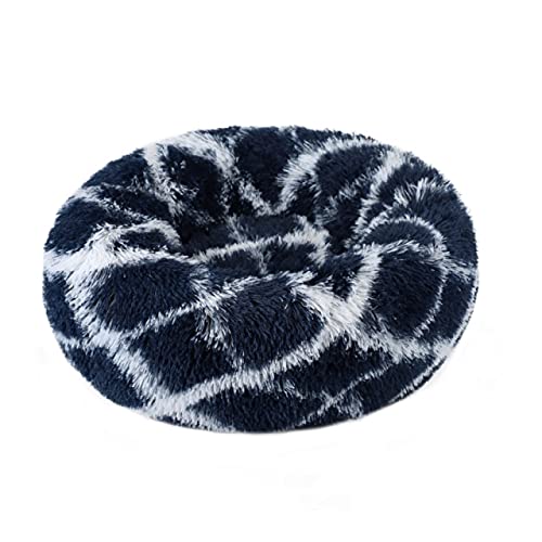 Coussin en peluche pour chien idéal pour les siestes au salon coloris marine