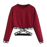 Damen Oberteile, Cramberdy T-Shirt Langarm Blumen Drucken Rundhals Beiläufig Lose Bluse Pullover Tops Sweatshirts Tuniken Sommer Herbst Damen Kapuzenpullover Frauen Kleidung