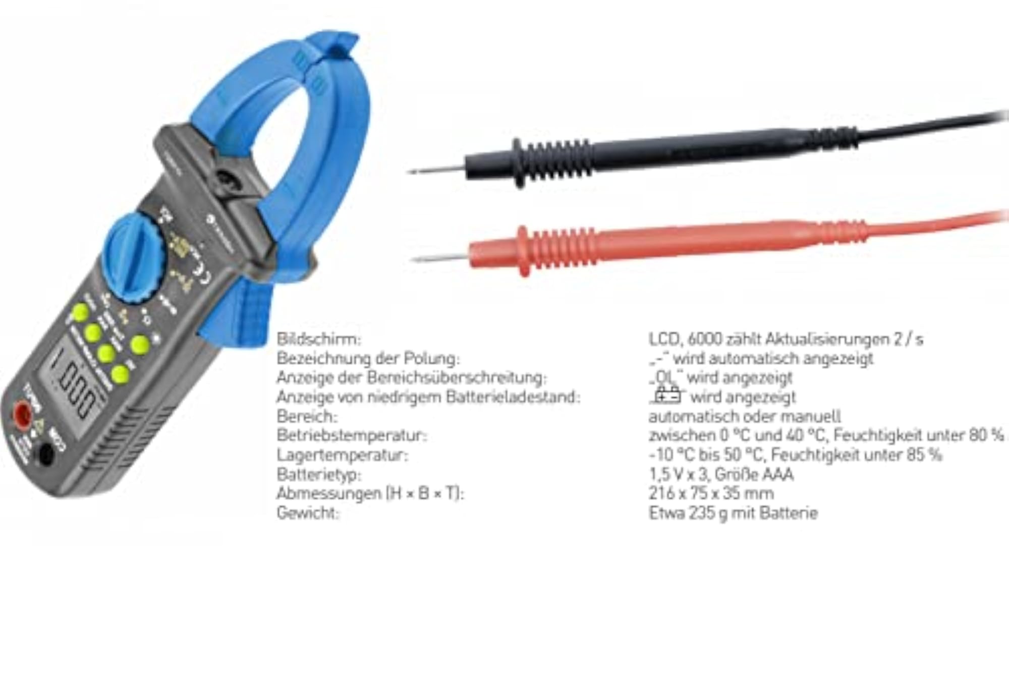 Hogert Germany Universal Clamp Multimeter