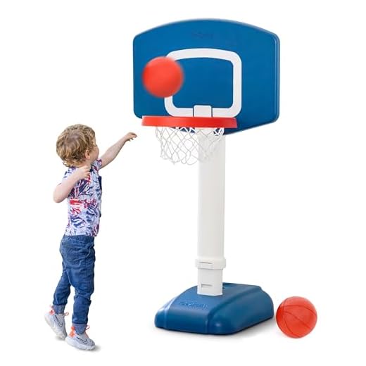 GoSports Tot Shot Toddler Basketball Set - Kids Indoor & Outdoor Toy Hoop with Adjustable Height