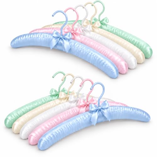 Padded Hangers for Women Clothing,Padded Satin Hangers for Hanging