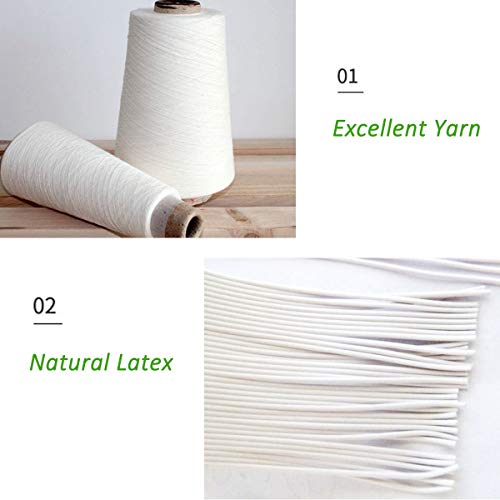 Buttonhole Elastic Band Stretch Knitting Elastic Spool Adjustable Elastic Band For Sewing Black 3/5 3/4 1 Inch 1 Yard #TOP4