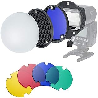 INSSTRO Flash Diffuser Light Softbox Speedlite Flash Accessories Kit with Magnetic Universal Mount