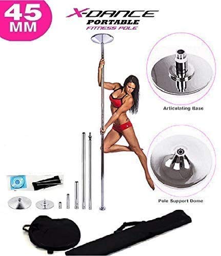 45Mm X Dance Pole Professional Exotic Removable 9 Ft Pole Dance Exercise Fitness With 2 Carrying Black Bags #TOP2