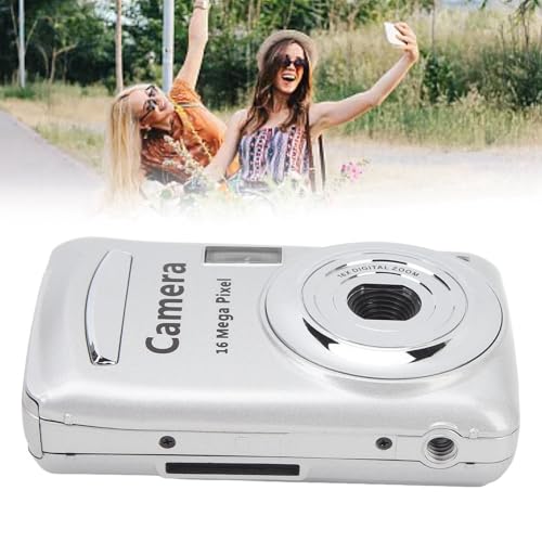 Sustvita 16x Zoom Point and Shoot�A2.4�C���`HD�f�B�X�v���C�X�N���[���������1080p�f�W�^���J�����A�q�������̃R���p�N�g�ȃ~�j�J�����ʐ^�ƃr�f�I�^���̏��S�� (Silver Grey)
