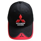 Adjustable Moto gp Racing F1 Baseball Cap Sport Hat for Mitsubishi Black