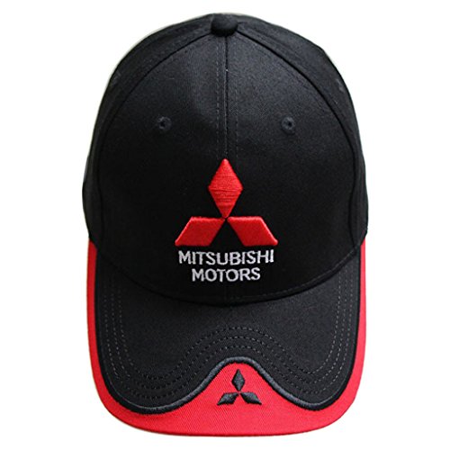 Adjustable Moto gp Racing F1 Baseball Cap Sport Hat for Mitsubishi Black