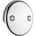 Delta Faucet U2693-PK Universal Showering Components Overflow Plate 2 Hole Tub Drain, Chrome