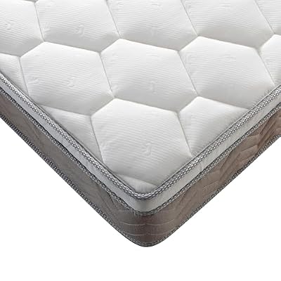 HKOURI 12 Inch Mattress Size in a Box, Medium Firm Feel, Cooling Gel Memory Foam and Pocket Springs, Pressure Relief and Motion Isolation, CertiPUR-US Certified