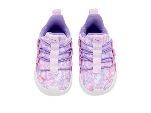 Image of PUMA Girls One 4 All Slip-On Shoes (Toddler) White /Lilac Frost /Pearl Pink 9.5 Medium Toddler