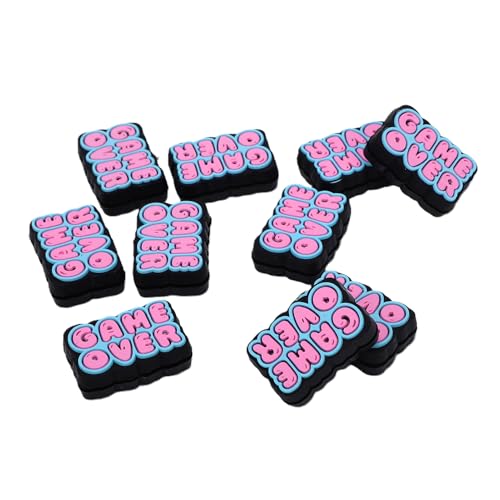 SUNGOOYUE Amortiguadores de Vibración para Raquetas de Tenis, Paquete de 10 Amortiguadores de Silicona Que Disminuyen la Vibración y Reducen la Fatiga de Las Manos para Jugadores