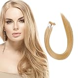 U Tip Hair Extensions by Everlong, Remy Human Hair, Fusion Glue Adhesive Method, Premium Keratin 56