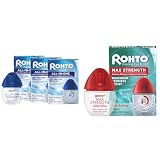 Rohto Ice Cooling Eye Drops 3 Pack Maximum Strength Redness Relief Eye Drops