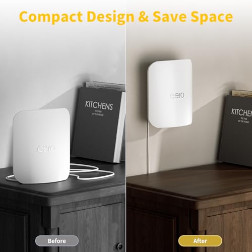 Support eero Pro 7 mural Dunear en ABS de haute qualité compatible routeur Wi-Fi 7 - 6