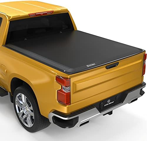 YITAMOTOR Soft Roll Up Truck Bed Tonneau Cover Compatible with 2019-2023 Chevy Silverado/GMC Sierra 1500 New Body Style, Fleetside 5.8 ft Bed