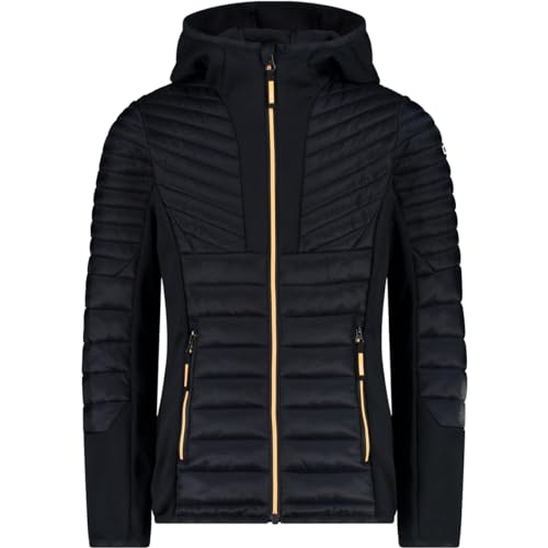 CMP Kinder Hybrid Hoodie Jacke, Antracite-Melone, 104