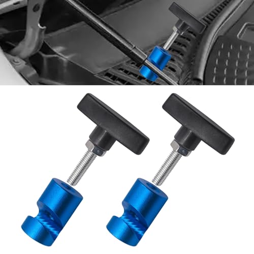 Car Engine Hood Support Rod，Lift Support Clamp Trunk Air Pressure Rod Anti-Slip Anti-Shaking Retainer Universal for Cars SUVS (Blue)