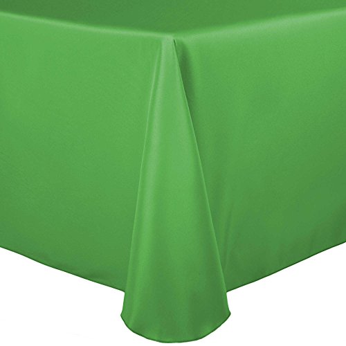 Ultimate Textile 60 x 84-Inch Oval Polyester Tablecloth, Kelly