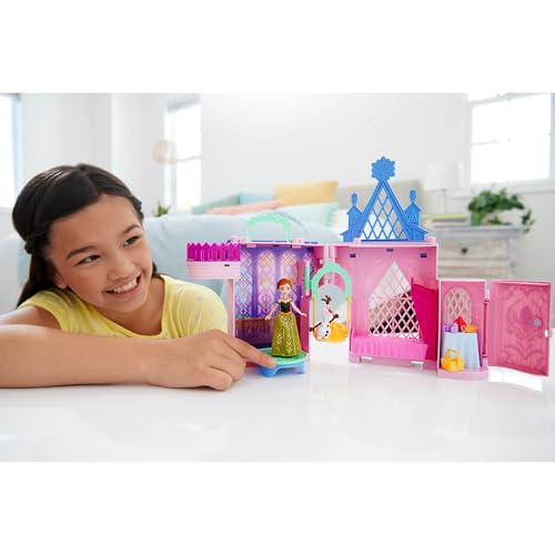 Image of Disney Frozen Toys, Storytime Stackers Anna's Arendelle Castle, Stackable Doll House with Small Doll, Olaf & 7 Pieces, Inspired by the Movies​​​