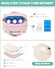 Trahzia Wearable Breast Pump Bag Compatible with Momcozy and Eufy, Portable Pumping Bag with Cooler Compartment, Breast Pump Carrying Case with Drying Mat for Work, Travel and Family Use, Pink