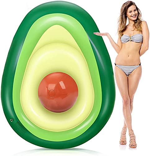 COOJOMMY Flotador Inflable del Aguacate Cover
