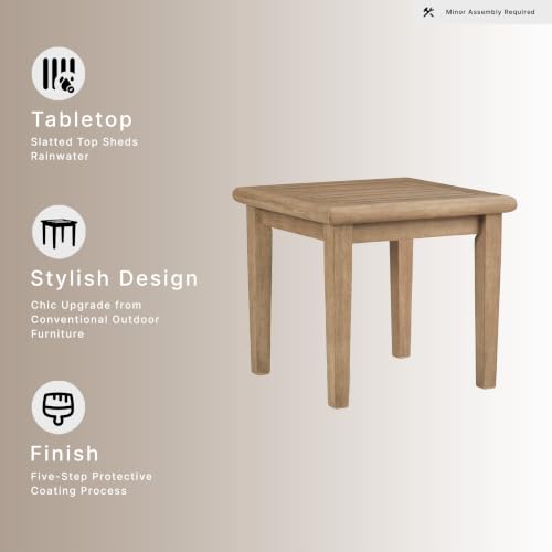 Signature Design by Ashley Gerianne Outdoor End Table, Eucalyptus Wood - image 5