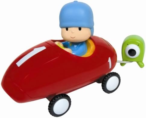 Pocoyo in Racing Car with Alien