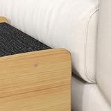 PawHut Hundetreppe 3 Stufen 30 cm Hoch Haustiertreppe mit Seitenwand Hunderampe für Kleine Hunde Katzentreppe Einstiegshilfe für Bett, Sofa, Couch und Auto Eiche