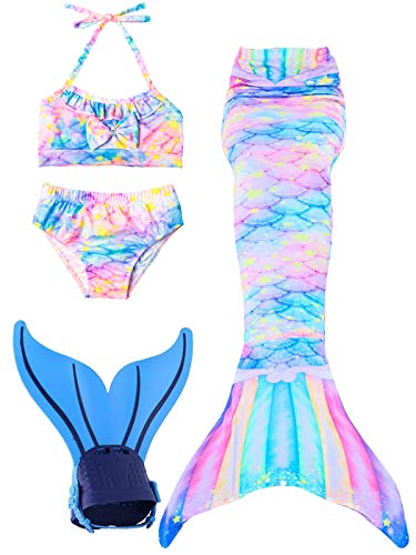 onlight Bambine e Ragazze Cosplay Bikini Mermaid Tail 130