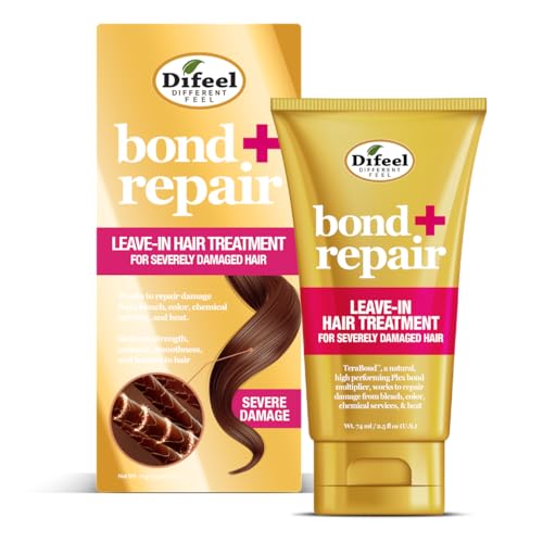 Difeel Bond & Repair Leave in Hair Treatment for Severely Damaged Hair 2.5 oz. - Deep Bond Hair...