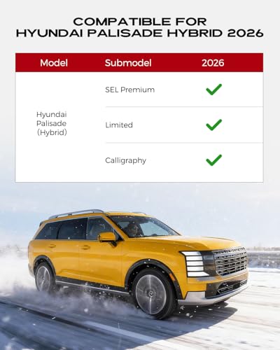 Image of TAPTES Floor Mats for Hyundai Palisade Hybrid 2026