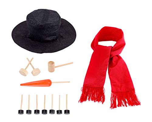 Image of Pearhead Build A Snowman Decorating Kit, Christmas Gift and Winter Activity