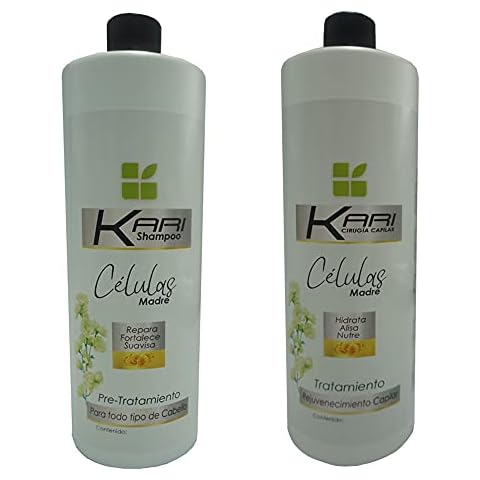 Cirugia Capilar kari Celulas Madres 32oz Tratamiento Capilar resultados profesionales 1 litro + shampoo Cover