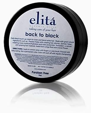 Elita, Back to Black Temporary Root Concealer Root Touch Up, Made in USA
