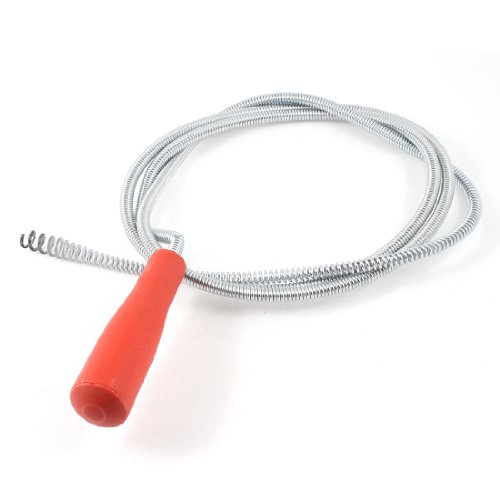 Limpiador de caños flexible con mango plástico 2.2 m rojo