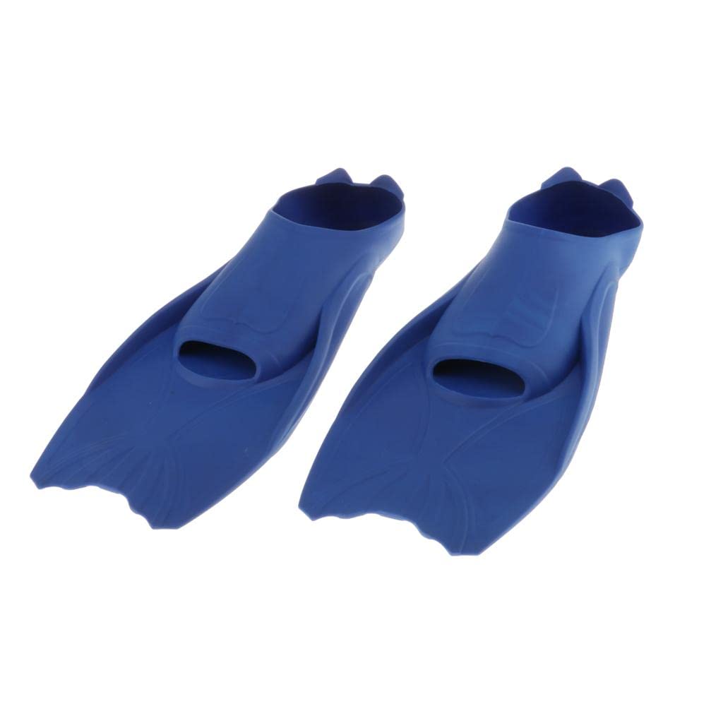 BNF® Diving Snorkeling Full Foot Flipper Shoes for Women Men Travel Blue M-Sporting Goods-Water Sports-Fins, Footwear & Gloves-Fins-1 Pair Diving
