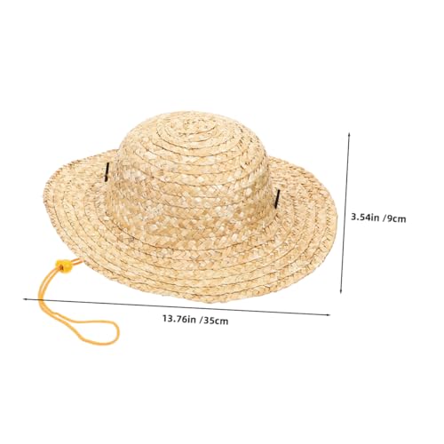 VANZACK Kids Woven Straw Hat for Beach Toddler Bucket Hat UV Protection Summer Sun for Boys and Girls Outdoor Hiking and Beachwear Khaki2