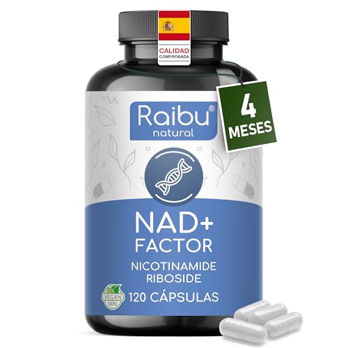 NAD+ 100% Puro, 300 mg de Nicotinamida Ribósido (NR) por Cápsula   Suministro para 4 MESES   Anti Edad y Fatiga, NAD Booster   Sin Agentes Separadores, Sin Gluten, Vegano   120 Cápsulas