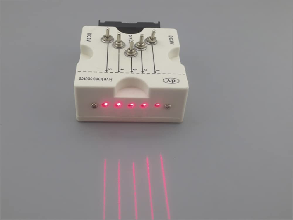 Fuente de Luz Láser de Cinco Líneas, Caja de Experimentos ópticos, Fuente de Luz paralela, óptica Física, Lente Convexa, Educación Científica Cóncava