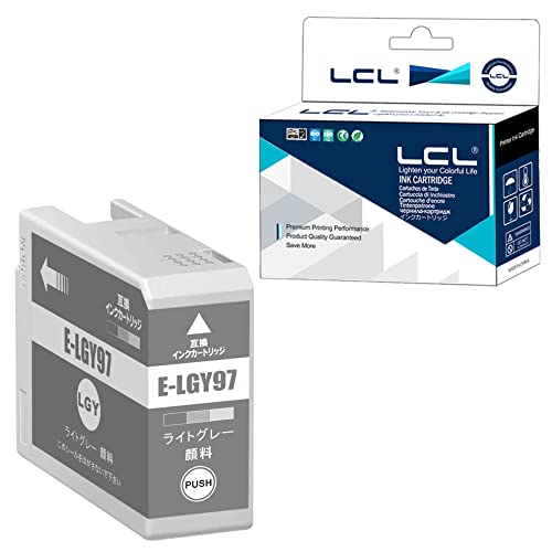 Amazon.co.jp: LCL エプソン用 ICLGY97 増量 顔料 残量表示付き (1