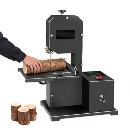 ■【TAGLIO DI PRECISIONE】 Il tavolo di questa sega a nastro per la lavorazione del legno consente regolazioni rapide e supporta una profondità di taglio di 90 mm (3,5 pollici), rendendola perfetta per una varietà di progetti, inclusi tagli dritti, curvi e ad arco su vari materiali come legno, acrilico e schiuma.